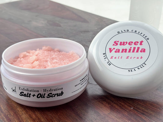 Sweet Vanilla  Salt Scrub  4oz