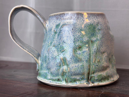 Blue Speckled Handmade Mug