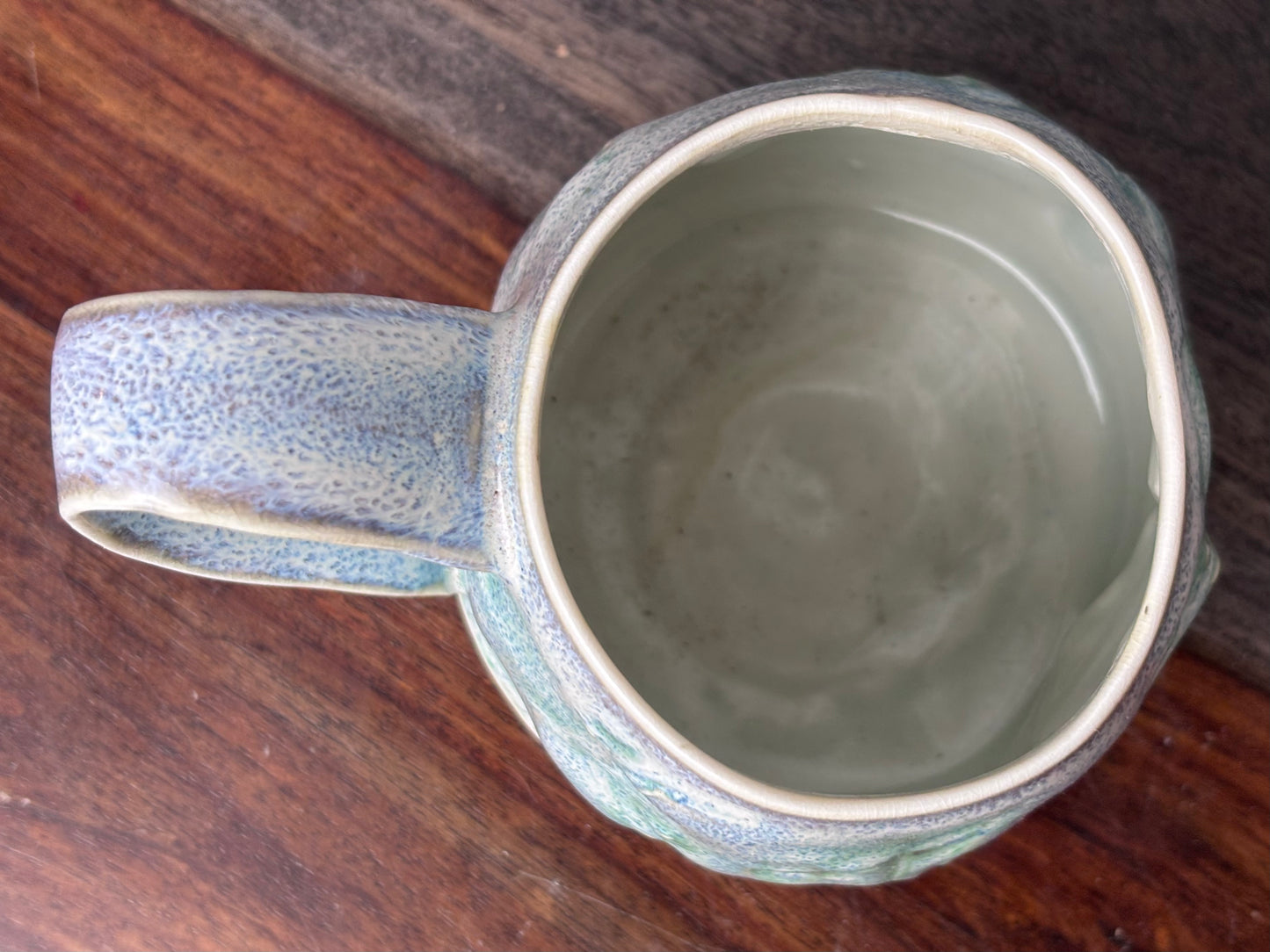 Blue Speckled Handmade Mug