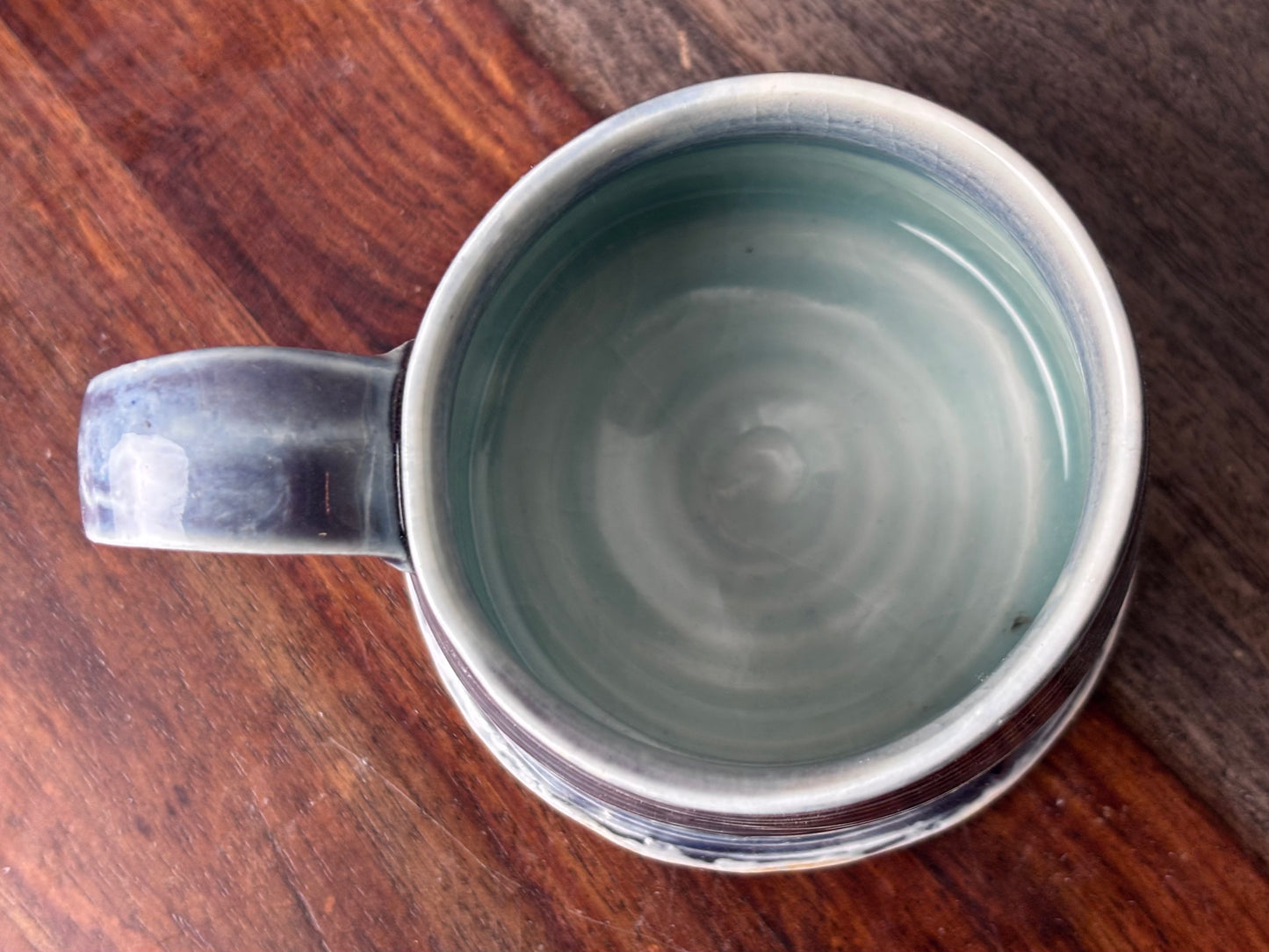 Dark Blue Striped Mug